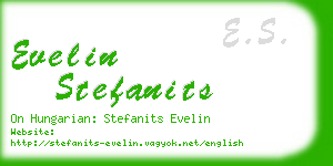 evelin stefanits business card